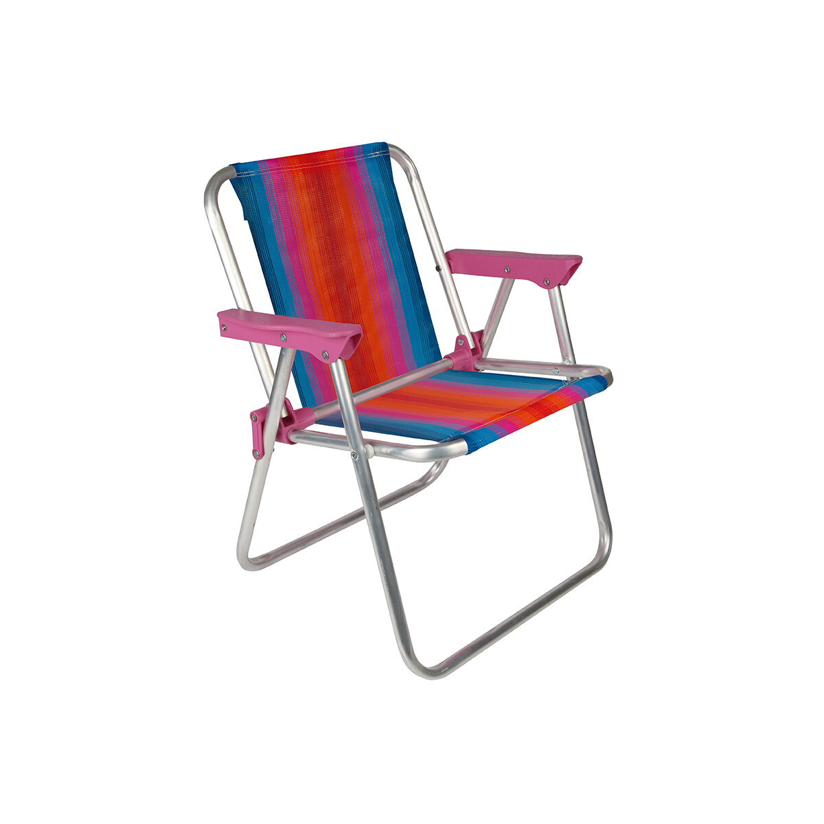 Silla Mor Niño Alta Aluminio - Roja/Azul 