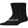 Medias s Training 3 Pack Crew Sock Unisex Performance Black