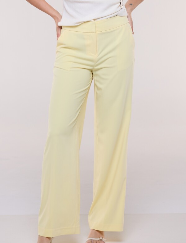 Pantalón Wide Leg Sastrero AMARILLO