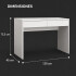 Escritorio Mesa ComboHome 120 Cm 2 Cajones Calidad Premium Blanco 1