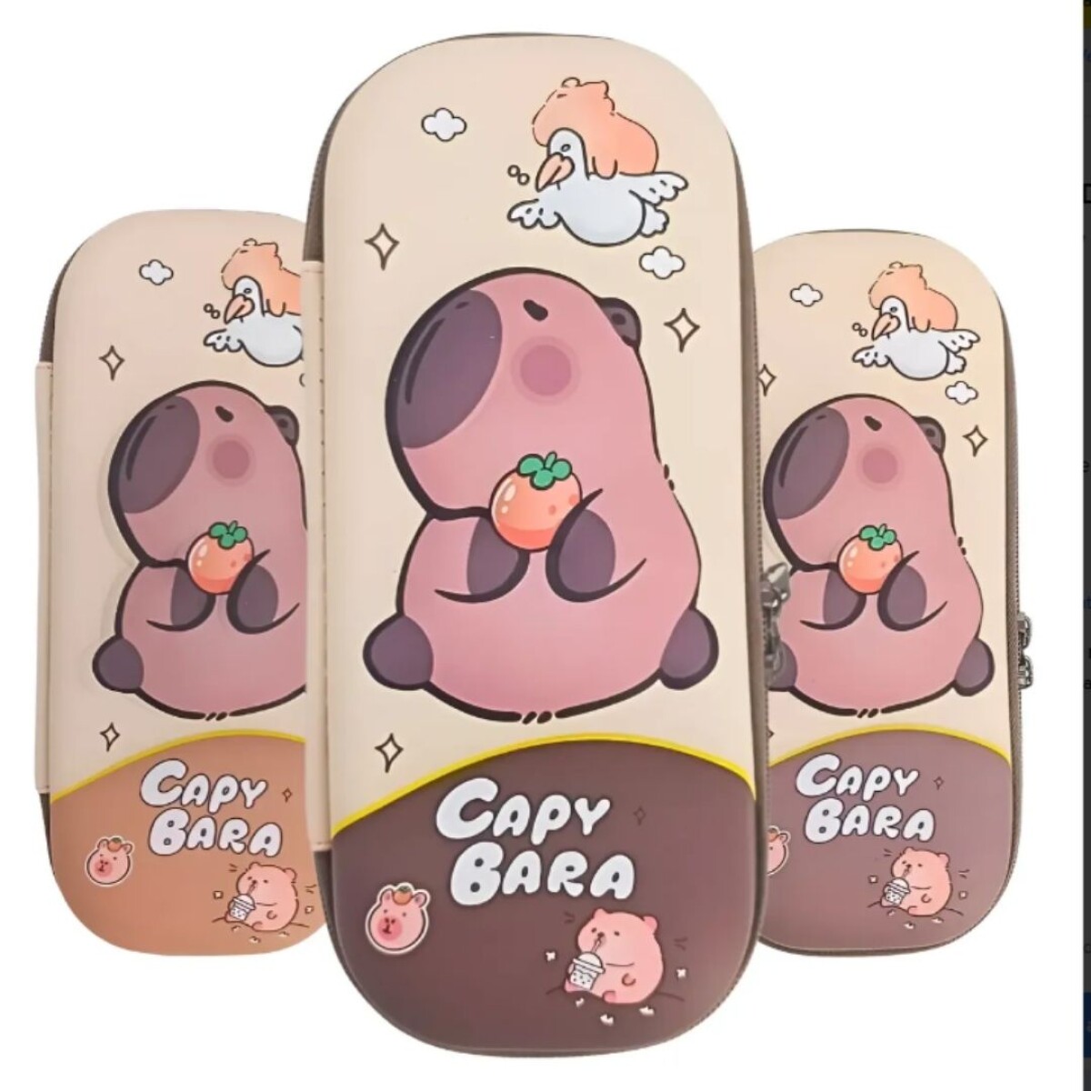 Cartuchera 3d Resistente Estampada 1 Piso Niña - CAPIBARA MRR 