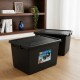 Set x2 caja organizadora 56 lts NEGRO