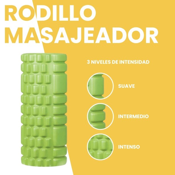 Rolo Masajeador Rodillo Pilates Yoga Foam Roller 33 Cm Color Verde RYO033 Rolo Masajeador Rodillo Pilates Yoga Foam Roller 33 Cm Color Verde RYO033