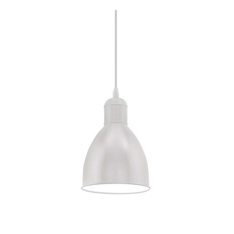 Lámpara colgante campana metal negro E27 PRIDDY EG0208X