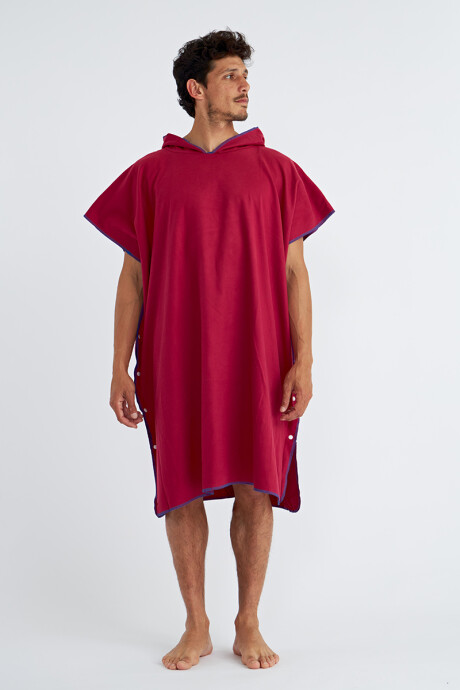 Poncho unisex Rojo