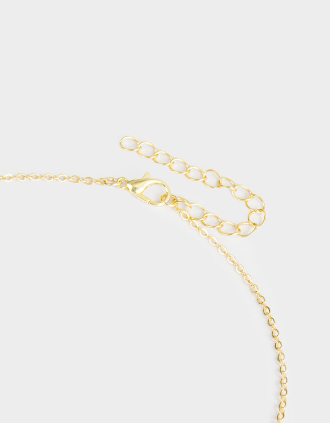 Cadena Corta con Dije Con flores Cadena Corta Con Dije Con Flores Cute - Dorado