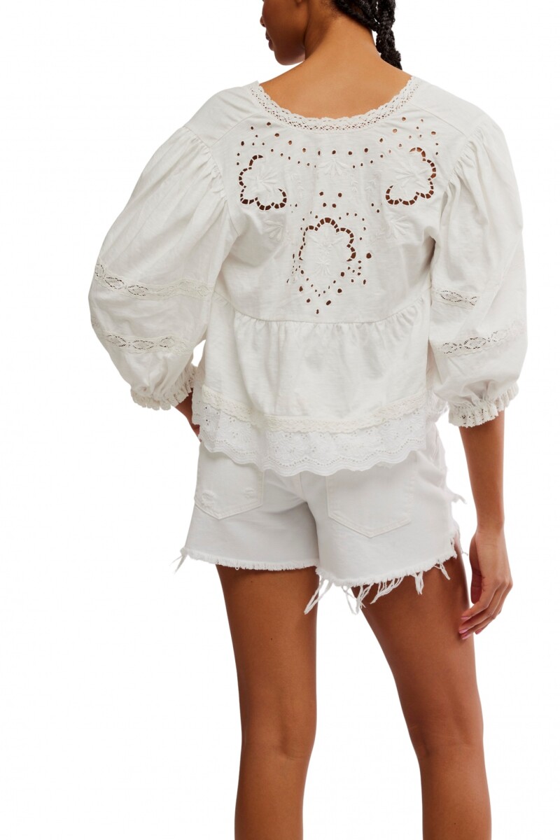 BLUSA BOWIE Marfil