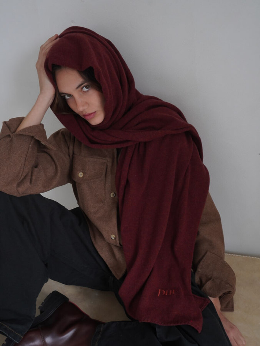 Pashmina PUR - Bordeaux 