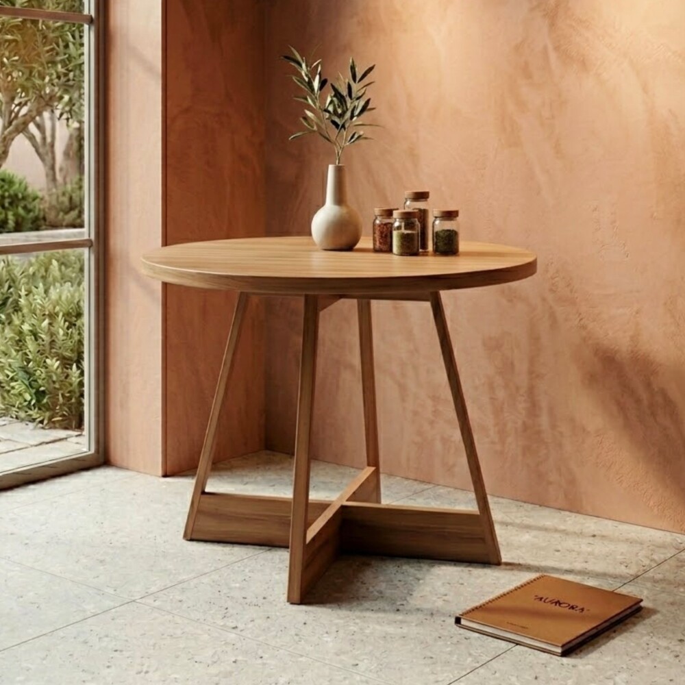 Mesa Atria Redonda Rosa