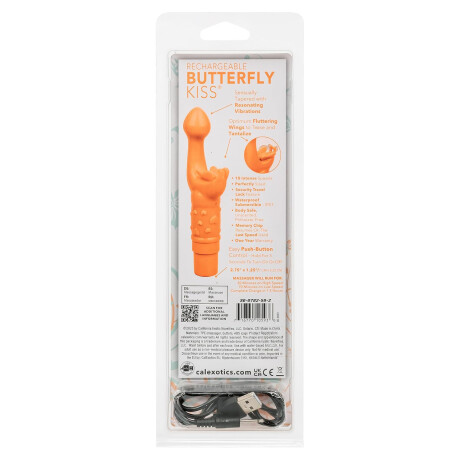 Butterfly Kiss Vibrador Punto G Recargable Naranja Butterfly Kiss Vibrador Punto G Recargable Naranja