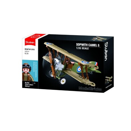 Juego Bloques de Construcción Sluban Avión Sopwith Camel 001
