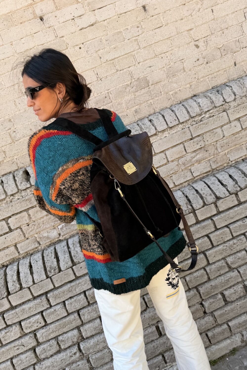 Brassy Backpack Chocolate / Negro
