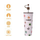 Vaso Minecraft 650ml blanco