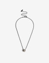 Cadena Corta con Dije Color Collar Athletic Bling - Negro