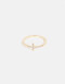 Anillos Chicos Strass Anillo Con Cruz - Dorado