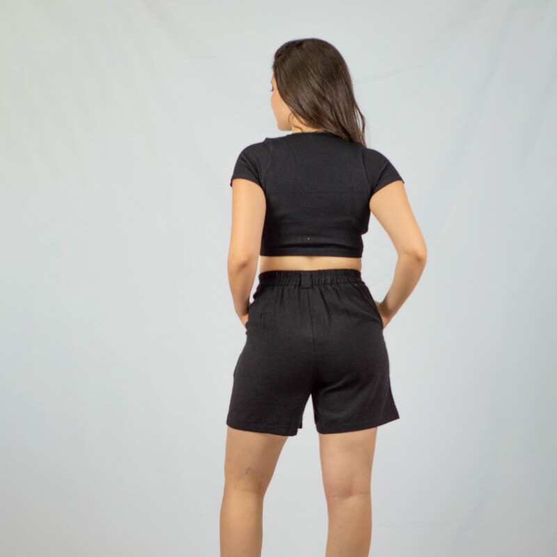 Short Dama Lino Slowly Black