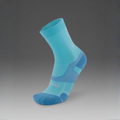 Medias Training Vectr Light Cushion Crew Socks Unisex Retro Blue/azure Blue