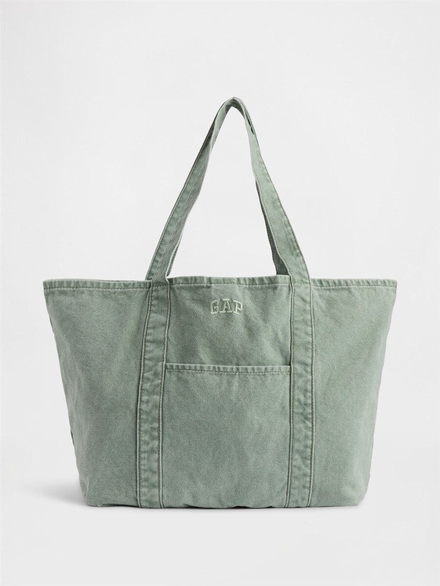 Bolso Tote Logo Gap Mujer - Gasoline Green 