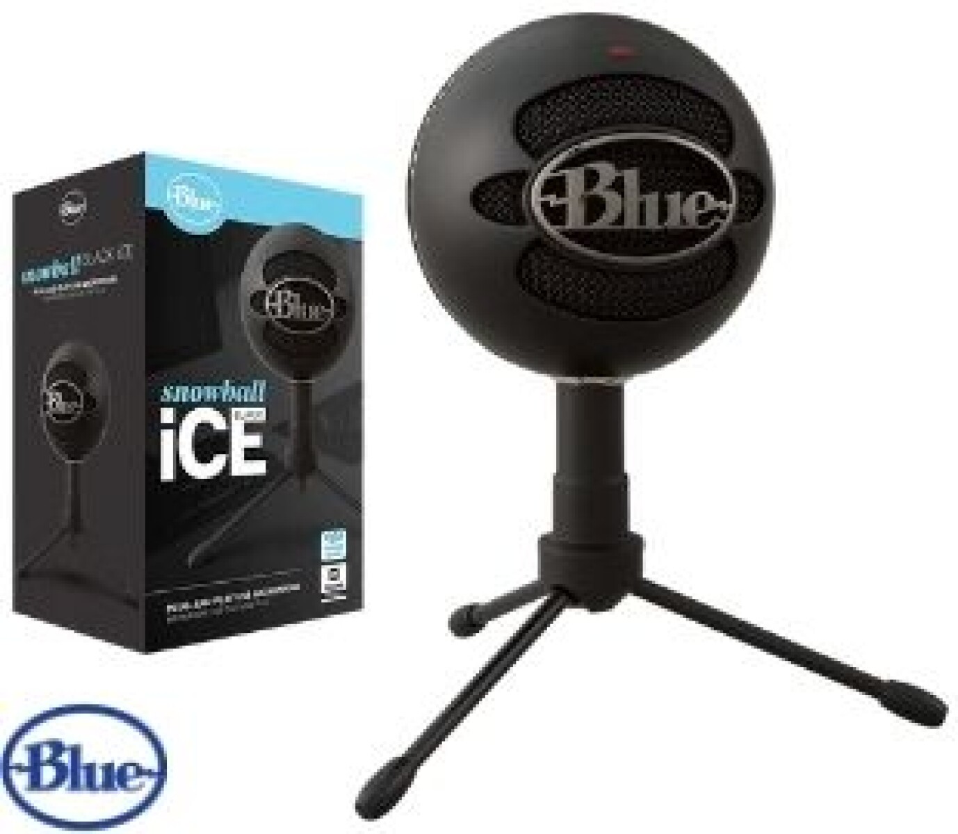 Micrófono Blue Snowball Series Snowball Ice Condensador Cardioide Negro - 4710 