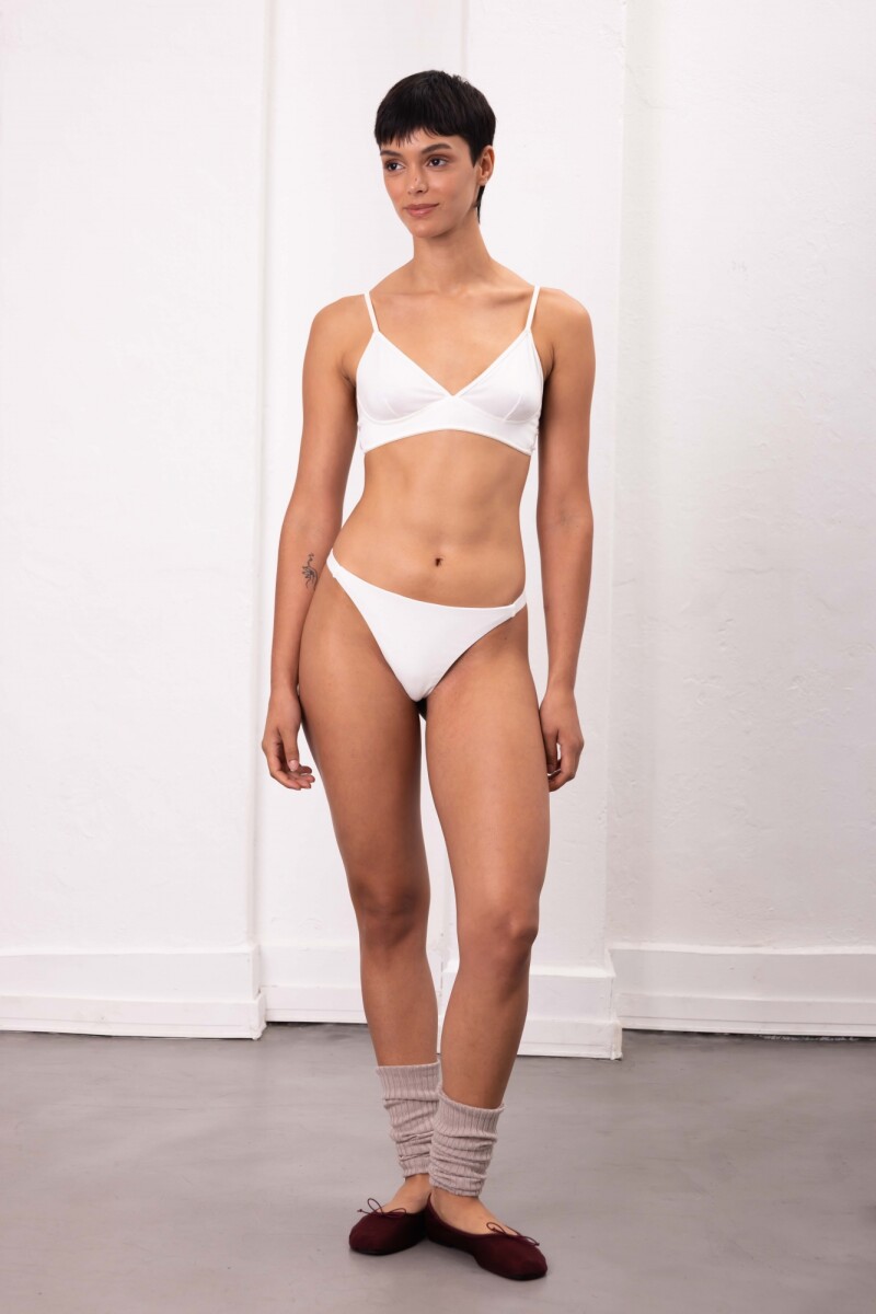 Soutien Triángulo María – Triángulo en algodón suave, delicado y cómodo Crema