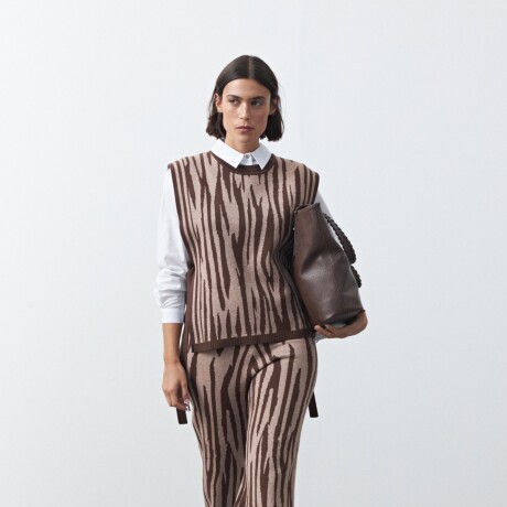 PANTALÓN LILAN Marrón oscuro