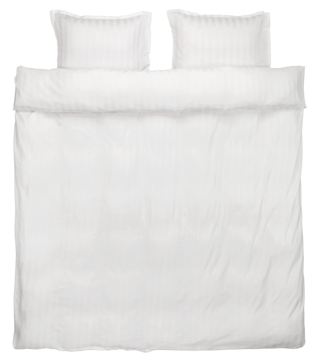 Juego funda nórdica satén NELL 200x220 blanco 