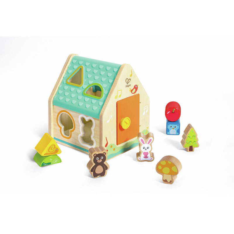 Casita de encastre Clasificador de Formas en la Casa de Criaturas Hape Casita de encastre Clasificador de Formas en la Casa de Criaturas Hape