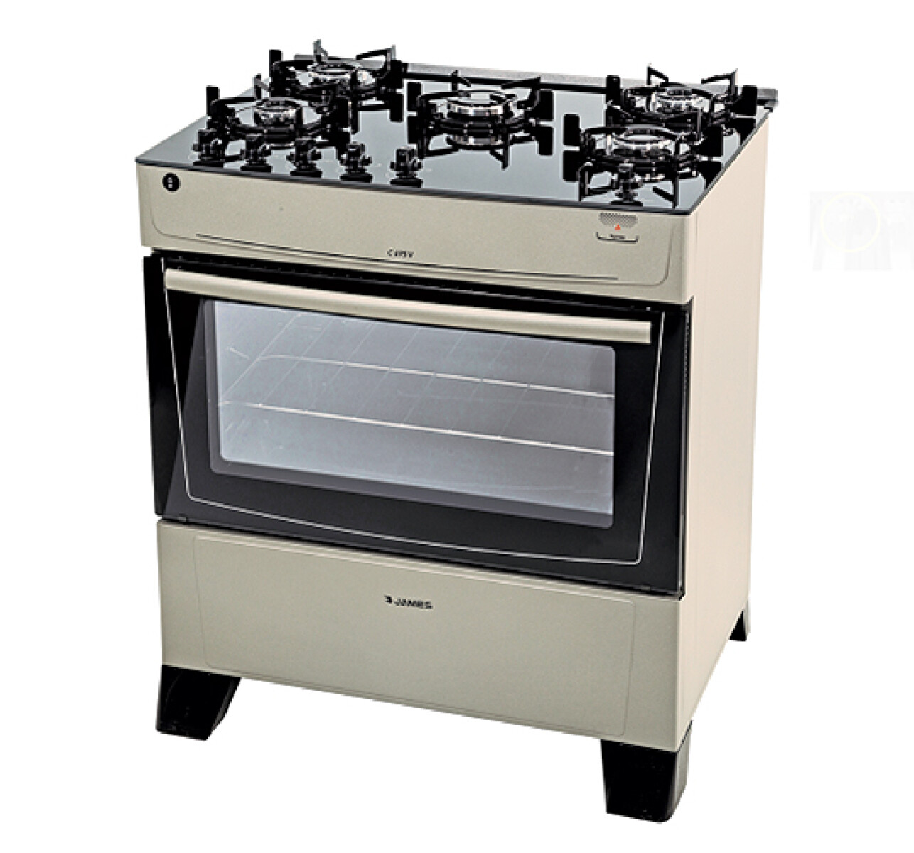 COCINA JAMES C 695 V - TITANIUM -5 H Mesada Vidrio - Sin color 