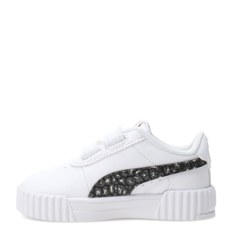 Championes Infantiles Puma Carina 3.0 Animal Blanco - Negro