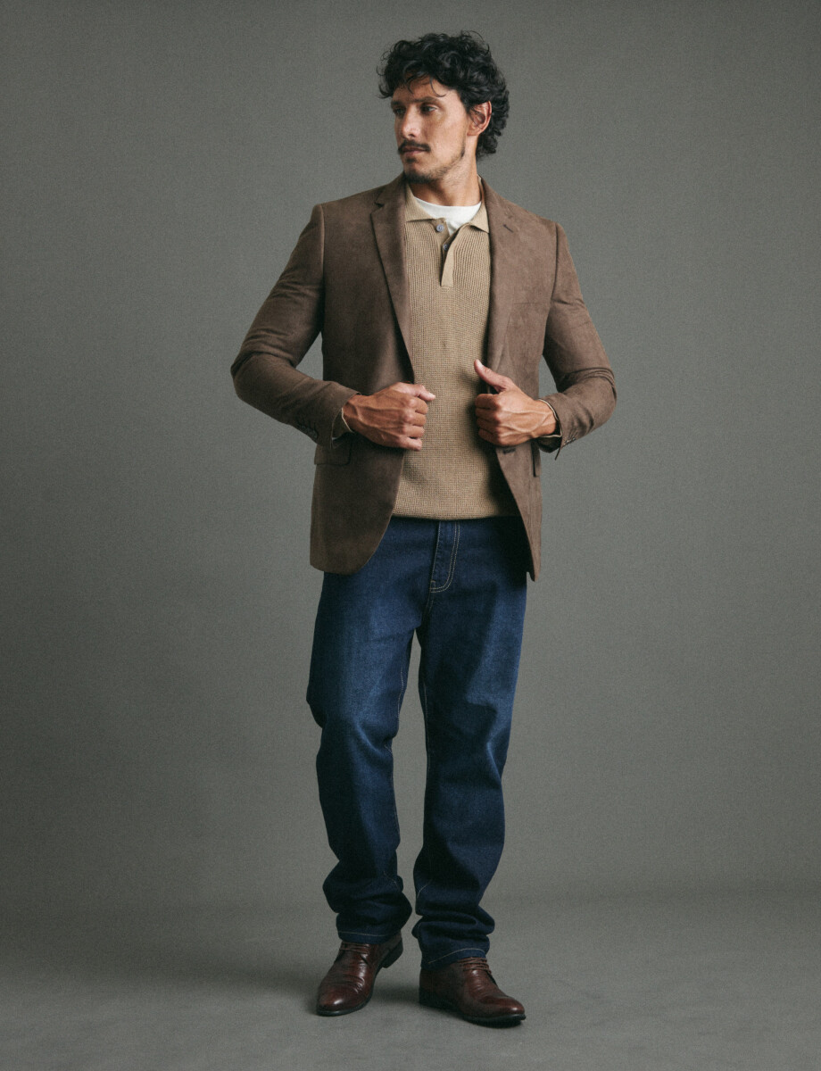 110600 SACO HARRINGTON LABEL Marron