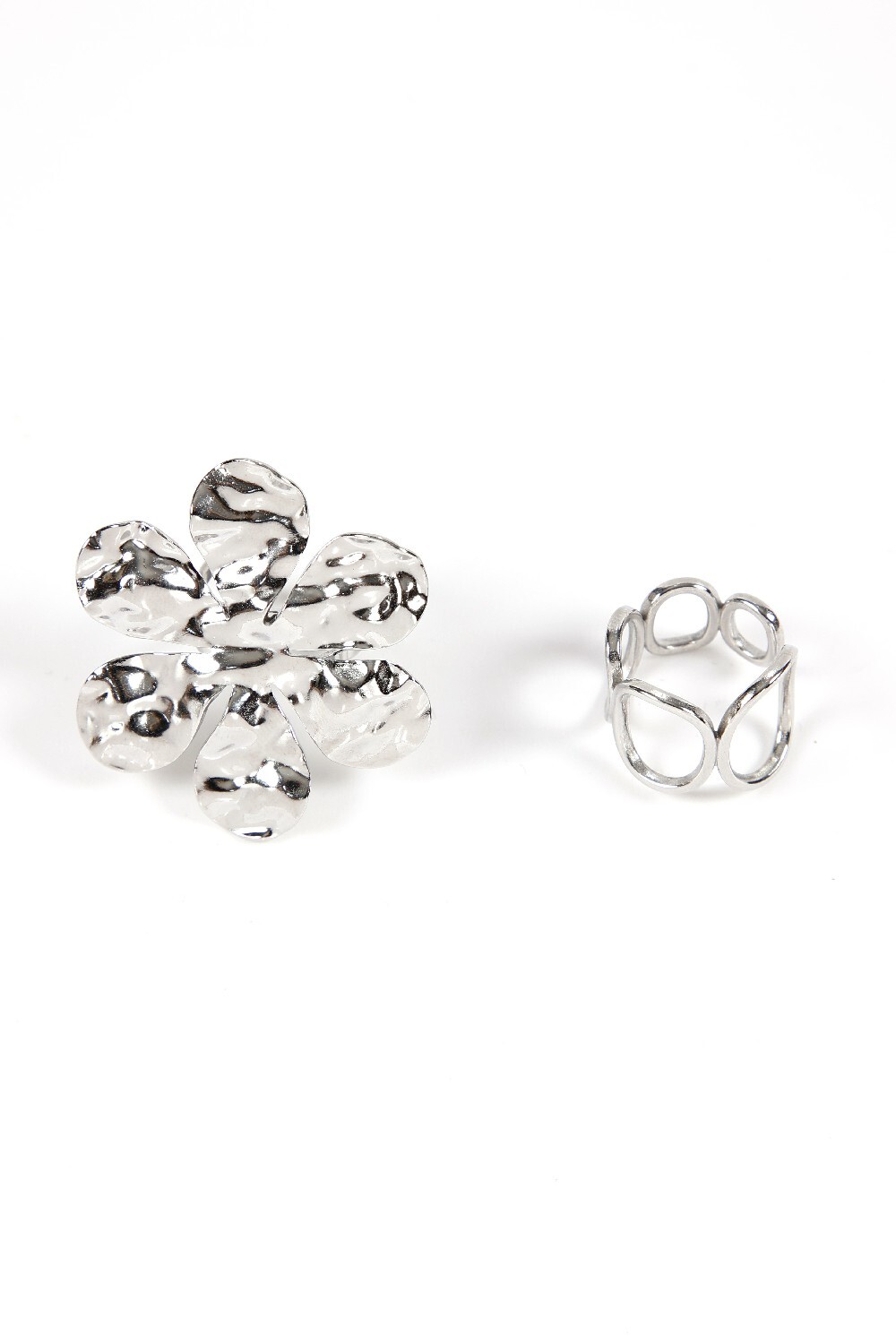 Anillo Dilu, Set X2 Plateado