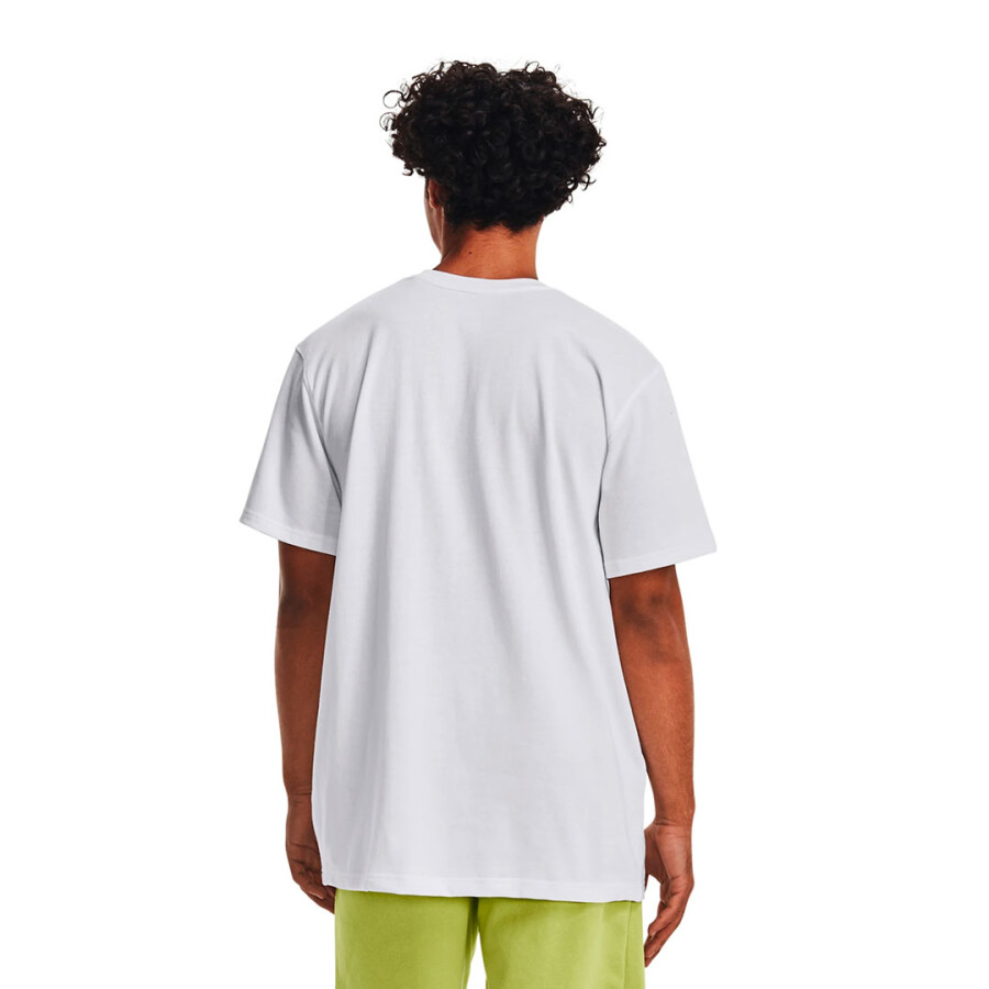 Remera de Hombre Under Armour Logo Heavyweight Short Sleeve Blanco