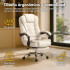 Silla Oficina Sillon Escritorio Ejecutiva Ergonomica Cuero con apoyapies IMBACK Color Blanco Silla Oficina Sillon Escritorio Ejecutiva Ergonomica Cuero con apoyapies IMBACK Color Blanco