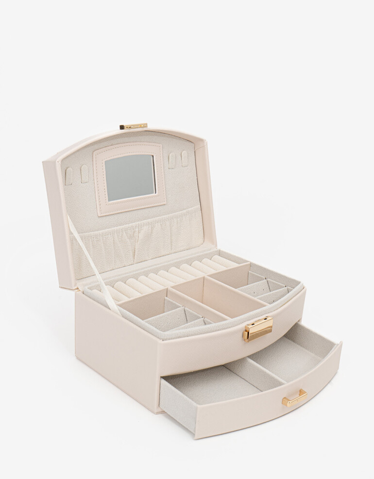 Porta Cosméticos Navidad Organizador De Bijou - Blanco Crudo