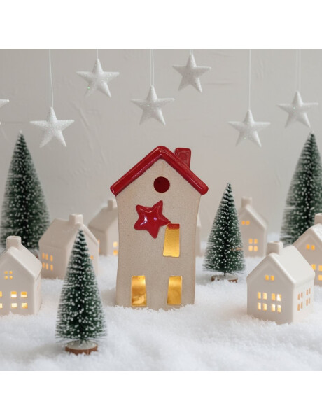 CASA DECORATIVA 8*7*15.6CM CERAMICA CASA DECORATIVA 8*7*15.6CM CERAMICA