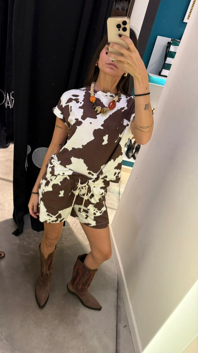 Short Maine - MARRON 
