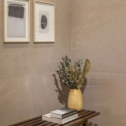 PORCELANATO MARMOLADO BEIGE OSCURO SATINADO RECTIFICADO GAMAS DE BEIGE
