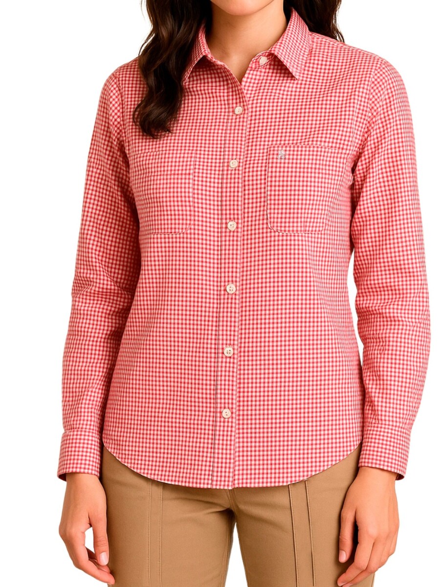 Camisa dama - Cuadrille Rojo 