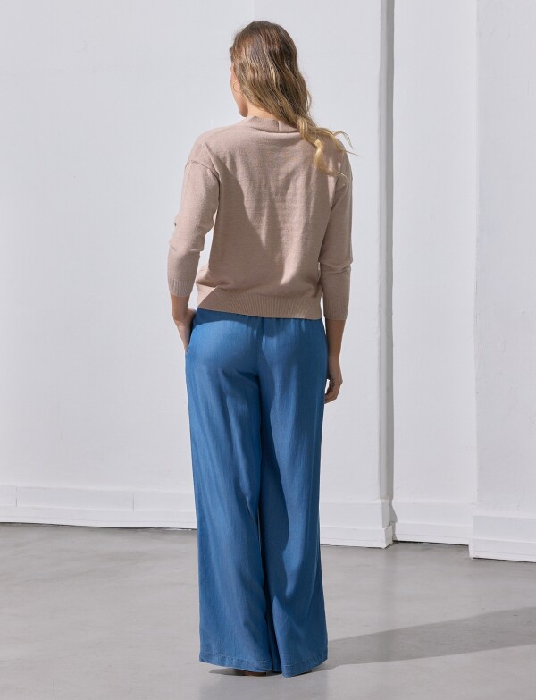 Cardigan 1 Boton TOSTADO