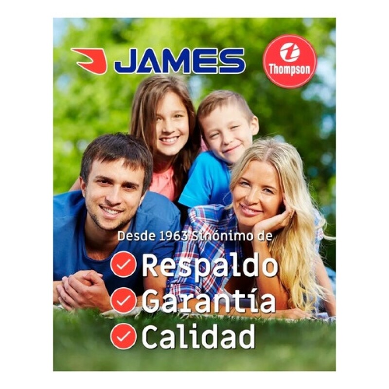 Cocina James eléctrica 4 discos + horno blanca Acero inoxidable
