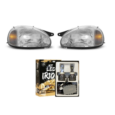 KIT OPTICAS CON KIT LED R8 Kit Opticas Con Kit Led R8