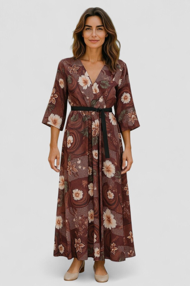 Vestido Autumn - Bordó 