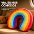 Almohadón Cervical Infantil Arcoíris 30 x 30 cm COLORES