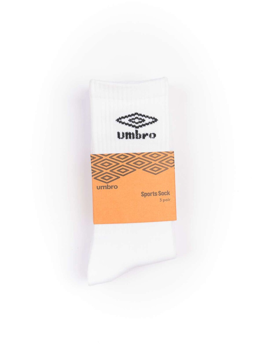 Medias Sport Pack X3 De Hombre - Negro 