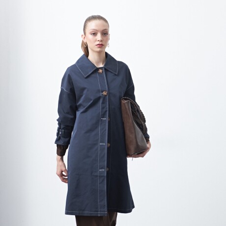 TRENCH TESSA Azul Marino