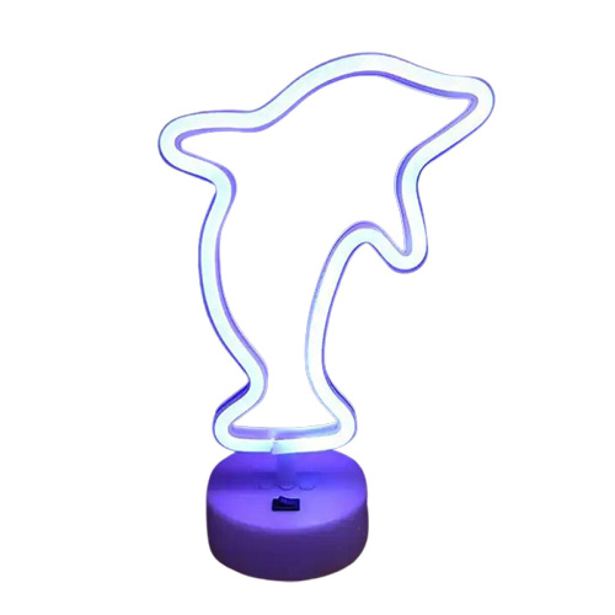 Lampara mesa Neon Led Delfin USB/220v y a pila 