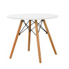 Mesa Eames circular en madera 80cm Mesa Eames circular en madera 80cm