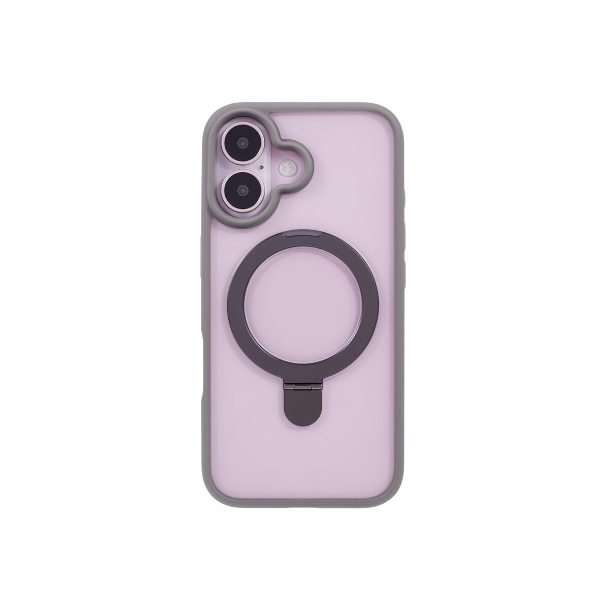 Protector para iPhone 16 Plus MagSafe soporte color gris 