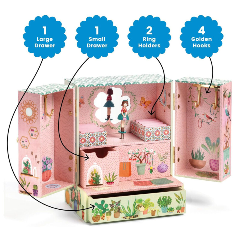 Joyero caja musical Secret Garden Djeco Joyero caja musical Secret Garden Djeco