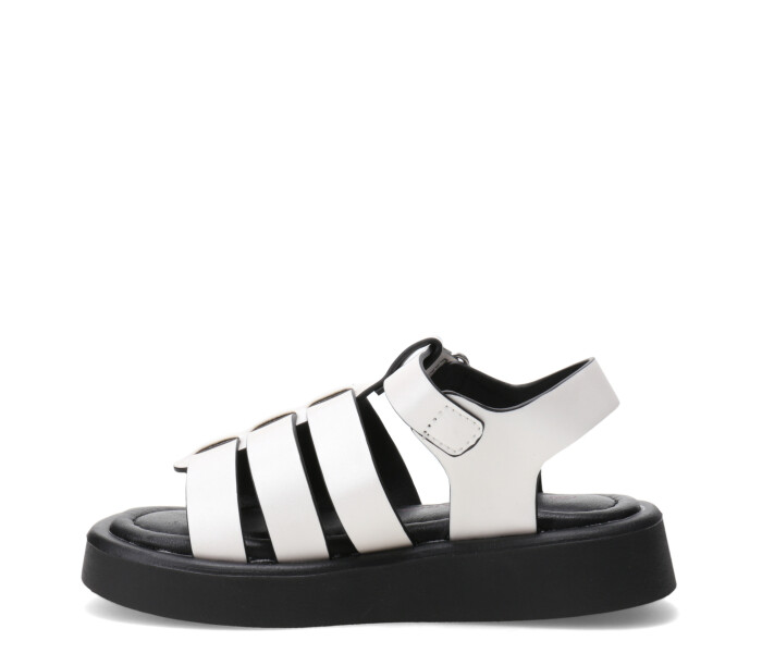 Sandalias de Niña MINI Miss Carol DUGA estilo franciscana Blanco Hueso